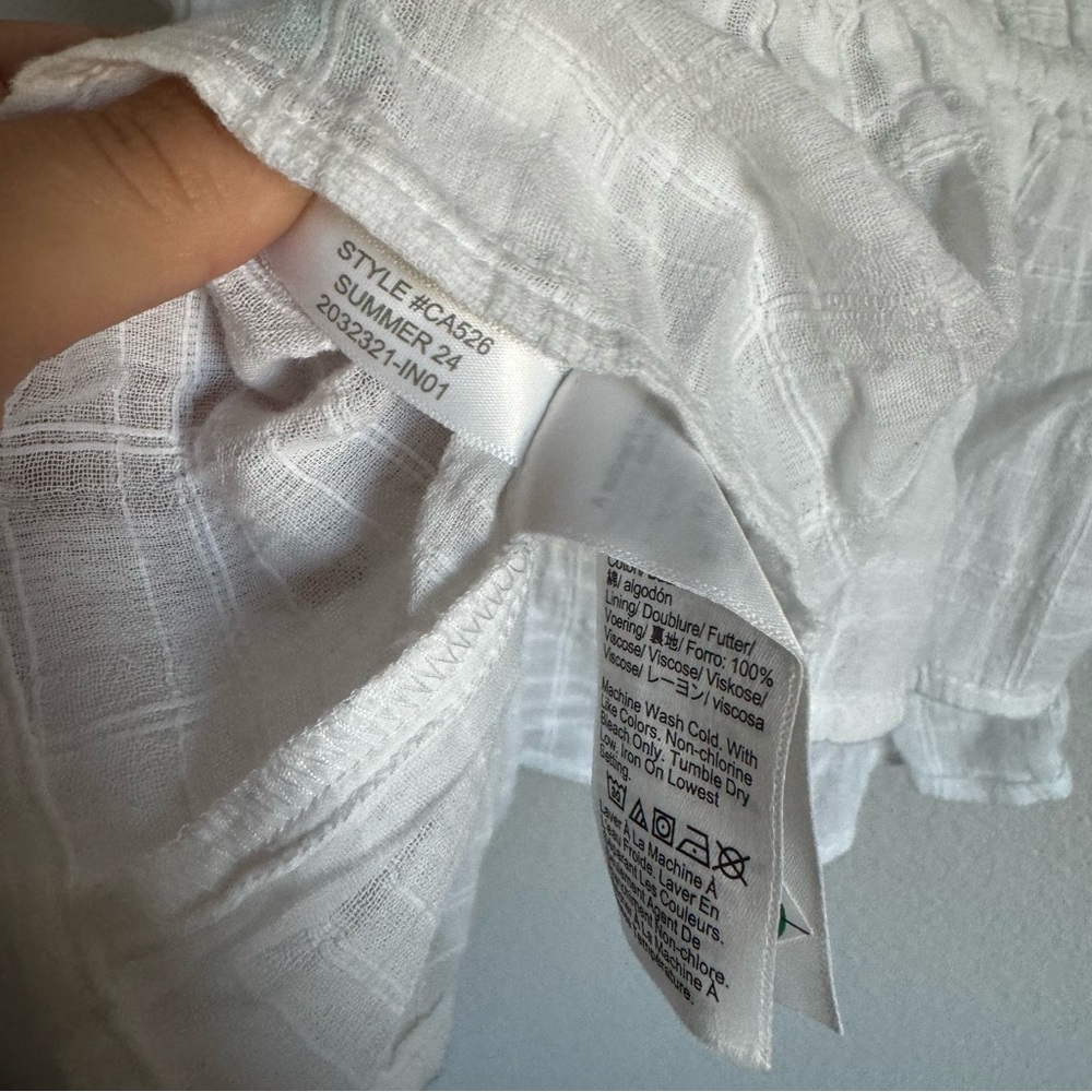 J. Crew White Ruched Peplum Tie-Strap Camisole - Picture 7 of 11